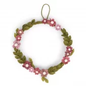 Anemone Wreath - Dusty Rose