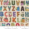 Moda Fabrics – Paper Hamlet Quilt Fabric - Alphabet in Paper Cream/Multi 39564 11