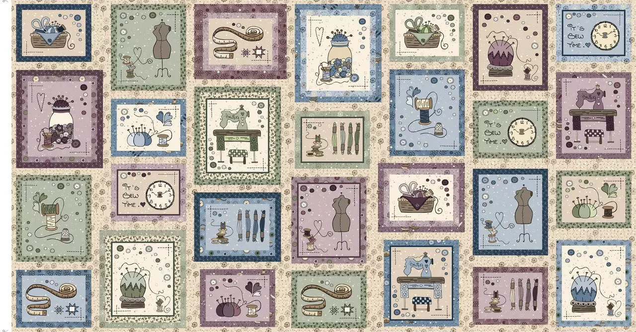 Bobbins & Blooms QMD24-23PMulti