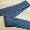Jaquardbånd - Blågrå brodert 50 mm