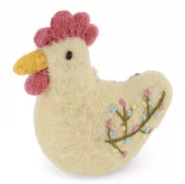 Rooster w/Embroidery - Yellow