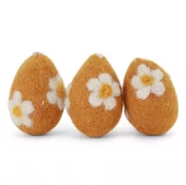 Eggs Yellow Flowers - Set of 3