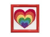 Ladybird Punch Broderisett – Rainbow Heart