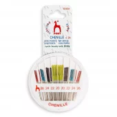 Pony Broderinåler spiss farget øye str. 20-26 – 24stk