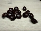 Knapp Øyeknapp 15mm Mørk brun