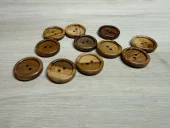 Knapp Treknapp 2-hull 23mm Natur