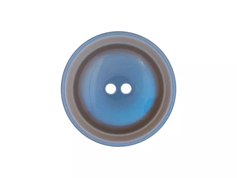 Knapp 2-hull 18mm Lys blå