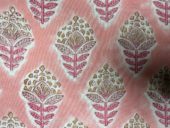 Anouska - Blokktrykket stoff fra India, voile