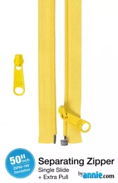 50" Separating Zipper + Extra slide - Dandelion-195