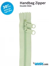 30" Handbag Zippers - Double-slide Light mint- 201