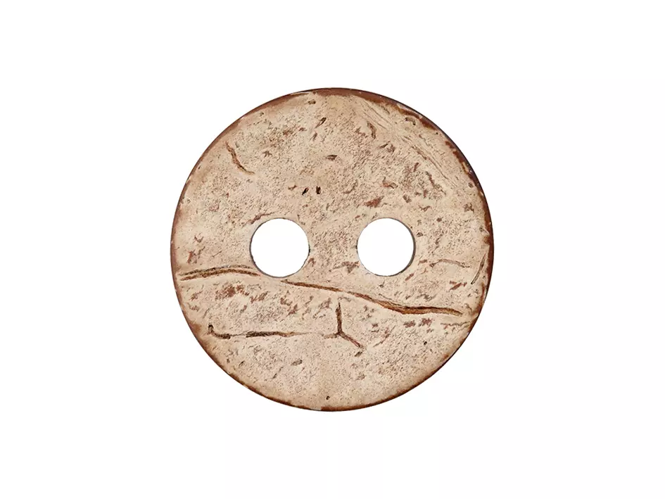 Knapp 42-hull 15mm Lys brun