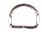 D-ring sølv - 2 cm 1 stk