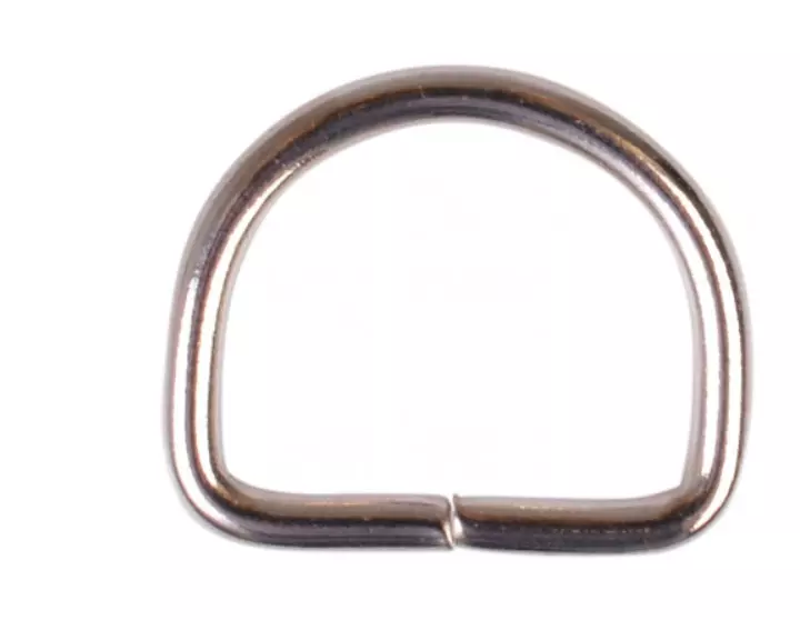 D-ring sølv - 2 cm 1 stk