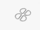 D-ring 1,6x15mm. sølv, 1 stk