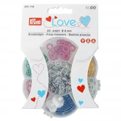 Prym Love – Trykknapp Jersey 8mm Gul, Rosa, Grønn, Blå, Rød, Hvit