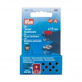 Prym Trykknapper Jersey 12mm – 20stk – Rød