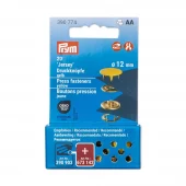 Prym Trykknapper Jersey 12mm – 20stk – Gul