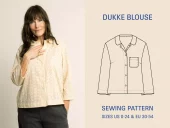Wardrobe By Me – Dukke Blouse symønster, Papir