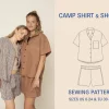 Wardrobe By Me – Camp Shirt & Shorts symønster, Papir