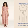 Wardrobe By Me – Abby Dress symønster, Papir