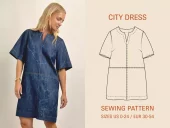 Wardrobe By Me – City Dress symønster, Papir