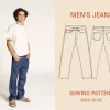 Wardrobe By Me – Men's Jeans symønster, Papir