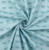 Vintage Baby Blue Flowers