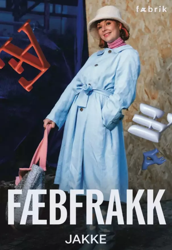 Fæbrik Fæbfrakk – XXS – XXXL – Fysisk mønster