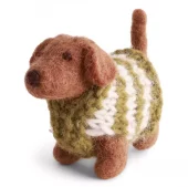 Dog - Dachshund w/Knitted Sweater