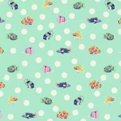 Tula Pink – Floral Reef School Crossing – PWTP268.SEAFOAM