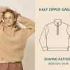 Wardrobe By Me – Half Zipper Sweater, papir