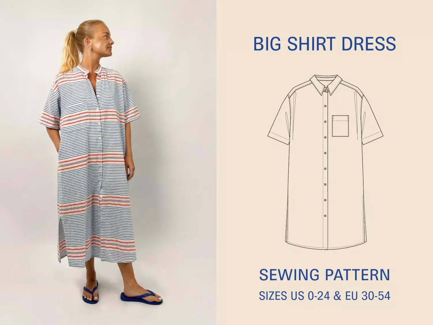 Wardrobe By Me – Big Shirt Dress, papir