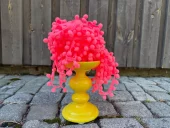 Pomponger - 10 mm Neonrosa