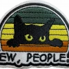 Strykemerke - Kattemotiv med tekst: EW, PEOPLE
