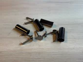 Metal Cord Ends, 4 Pieces, Gunmetal