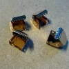 Shoe Lace End Caps, 4 pieces, Gold