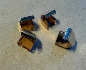 Shoe Lace End Caps, 4 pieces, Gold