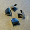 Shoe Lace End Caps, 4 pieces, Silver