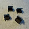 Shoe Lace End Caps, 4 pieces, Gunmetal