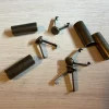 Metal Cord Ends, 4 Pieces, Antique Brass
