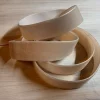 Fløyelsbånd, 22 mm Lys beige