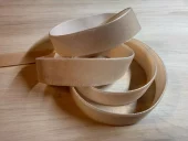 Fløyelsbånd, 22 mm Lys beige