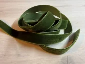 Fløyelsbånd, 16 mm Mosegrønn