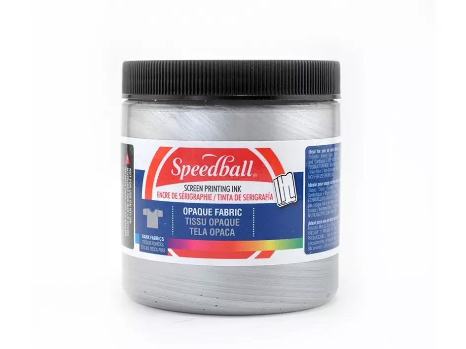 Speedball Opaque Fabric Screen Ink 237ml – Silver