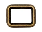 Ring rektangulær 500275 40mm Antikk messing