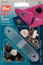 Prym Trykknapper Jersey 12mm 6stk – Sort