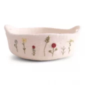 Tray w/Handle & Embroidery - Large