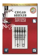 5117000BL Organ Needle Broderi Anti-Glue 90-100 5-pack