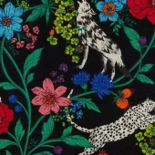 Kokka Fabrics - Echino Wonder Cotton Linen Canvas - Black EKX-98170-70D