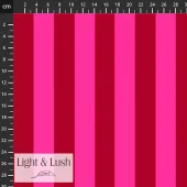 Light & Lush - Cotton Poplin 34-040, Rødrosa striper